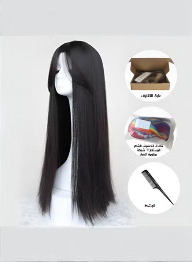Long Straight Wig with Bangs, Bestseller Globally - Image 3